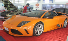 Siêu xe Lamborghini tại triển lãm Auto&Petrol 2009 tại Hà Nội.
